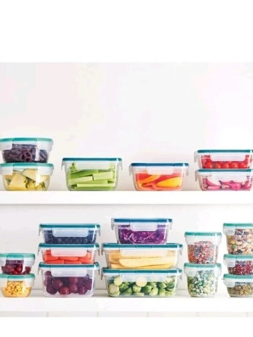 Snapware 38 Pc Plastic Food Storage Container Set BPA Free Kitchen Snaplock Lids